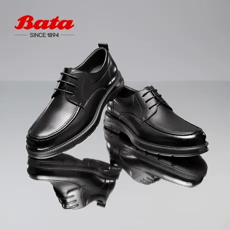 Bata商务正装鞋男冬商场新款英伦牛皮新郎德比鞋婚鞋G6233DM4商品大图