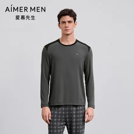 爱慕先生25秋冬以爱之名-高莫家居睡衣男圆领套头长袖NS41M492商品大图