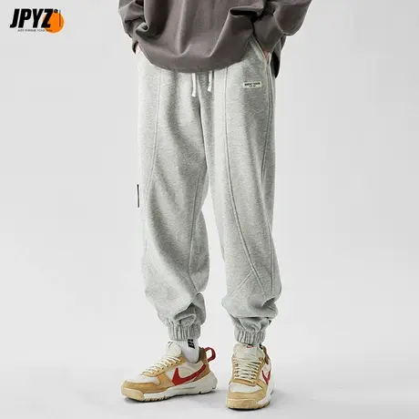 秋冬cityboy宽松阔腿坠感卫裤休闲裤子男日系直筒灰色潮牌工装裤图片