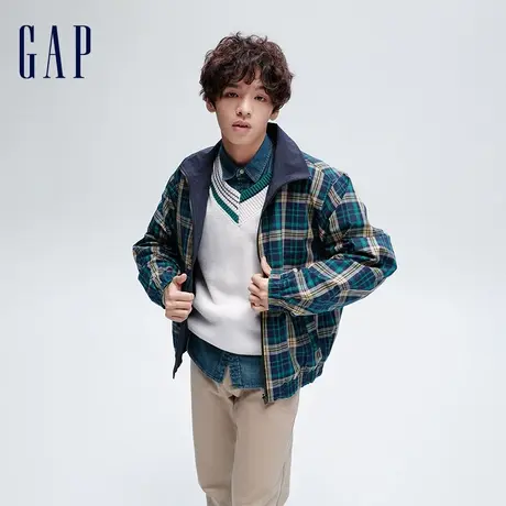 Gap男女装春季2024新款美式复古风大G夹克双面穿棒球服外套877536图片