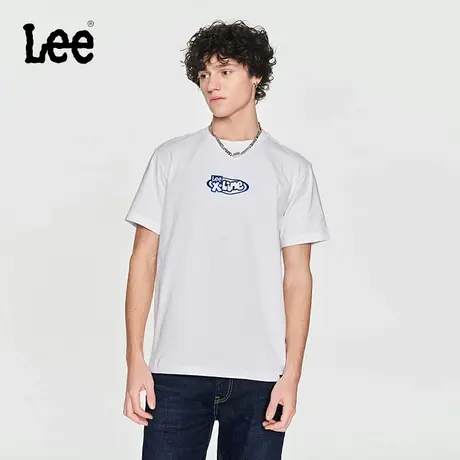 Lee24早春新品舒适版型字母logo印花圆领男短袖T恤潮LMT0081204LE商品大图
