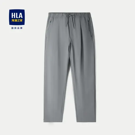 HLA/海澜之家抽绳系带休闲裤24春夏新款户外运动风锥形九分裤子男图片