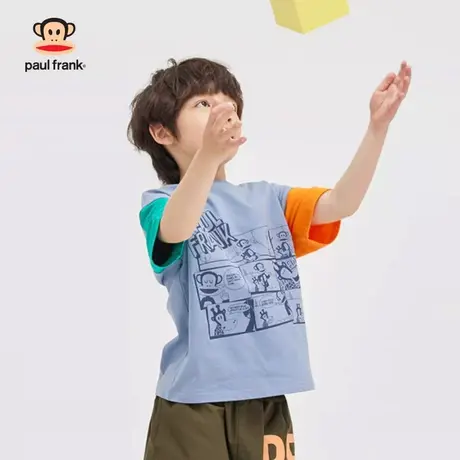 大嘴猴童装男童短袖t恤2023年夏季新品半袖中大儿童纯棉上衣体恤商品大图