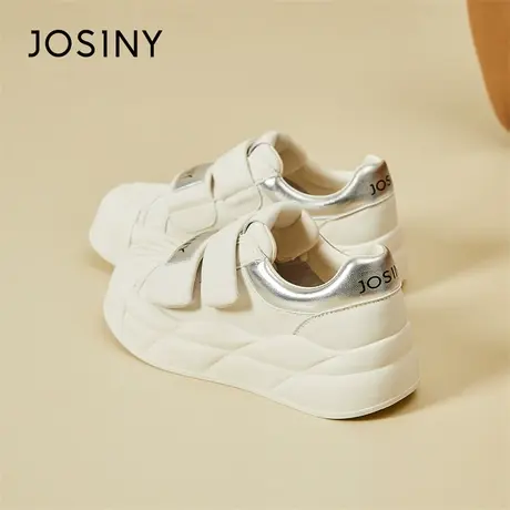 Josiny/卓诗尼鞋子女款板鞋2024新款春季轻便百搭平底渔夫鞋女鞋商品大图