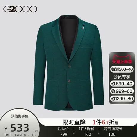G2000男装 商场同款秋冬弹性领部设计商务男士休闲西服西装外套图片