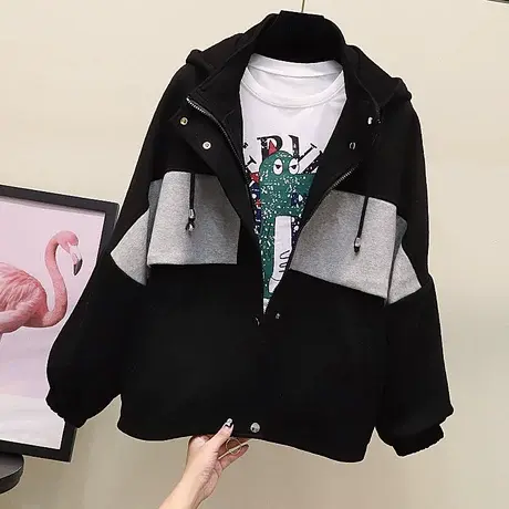 春秋新款2023网红春秋款上衣chic潮ins港风女装港味bf百搭外套潮商品大图