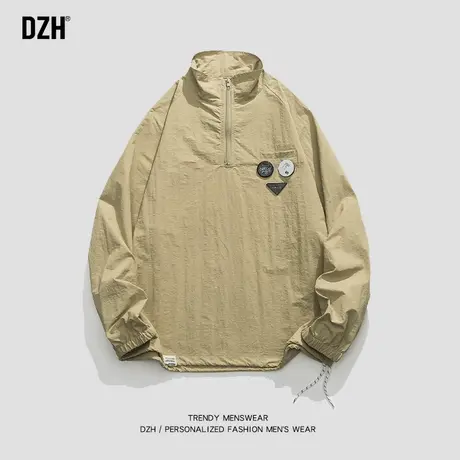 青少年半拉链套头外套男高级感痞帅休闲运动夹克2023年新款春秋款商品大图