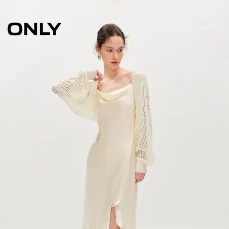 ONLY奥莱春季时尚百搭蝙蝠袖短款开衫长袖针织衫女图片