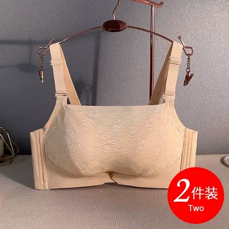 思晴抹胸式文胸聚拢内衣女小胸无钢圈加厚2.5cm防走光裹胸式胸罩商品大图