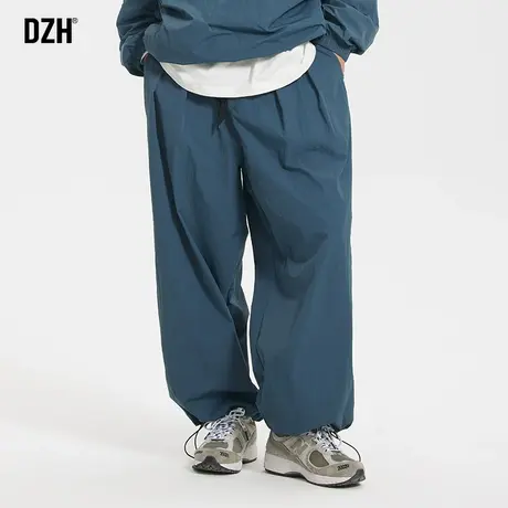 日系秋季阔腿裤男士直筒宽松oversize裤子潮牌哈伦裤工装休闲长裤商品大图