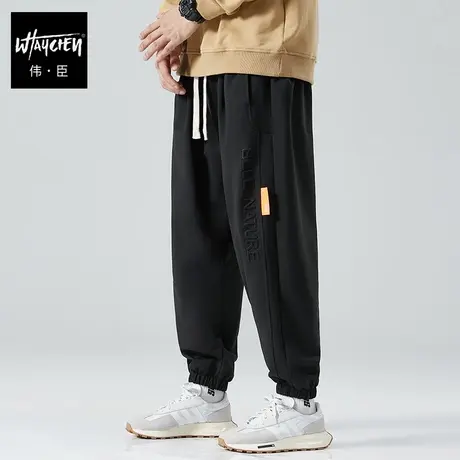 伟臣大码男装加绒加厚裤子宽松休闲裤胖子加肥加大男裤秋冬运动裤商品大图