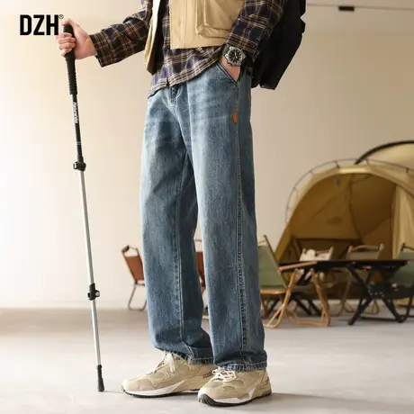 男士牛仔长裤男夏季薄款休闲裤男款裤子直筒裤新款水洗牛仔裤修身商品大图