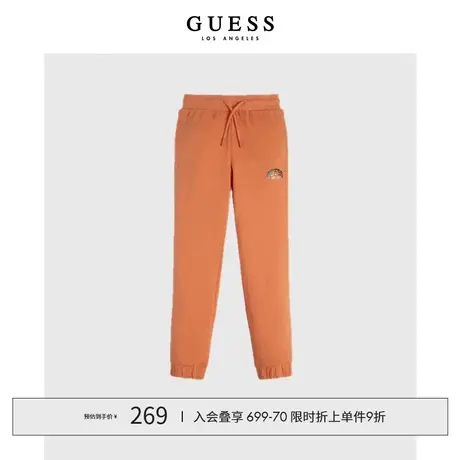 【38上新季】GUESS 秋童装女童纯棉束脚休闲运动卫裤图片