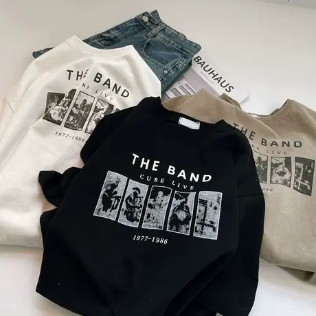 短袖t恤女装2023年夏季新款宽松潮韩版洋气减龄闺蜜装半袖上衣服商品大图