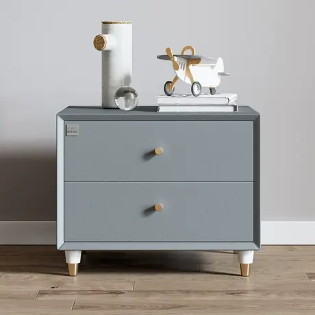 顾家家居卧室床头柜儿童玩具收纳置物柜双层抽屉式收纳柜储物柜商品大图