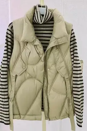 2023春新款羽绒棉马甲背心女外穿秋冬韩版宽松短款坎肩马夹外套女商品大图