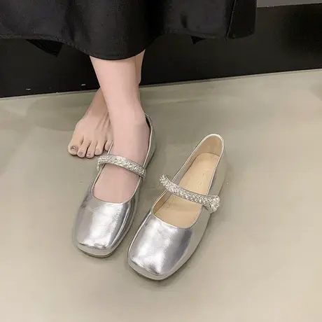圆头气质玛丽珍鞋女2025年新款夏季配裙子法式小皮鞋绝美软底单鞋图片