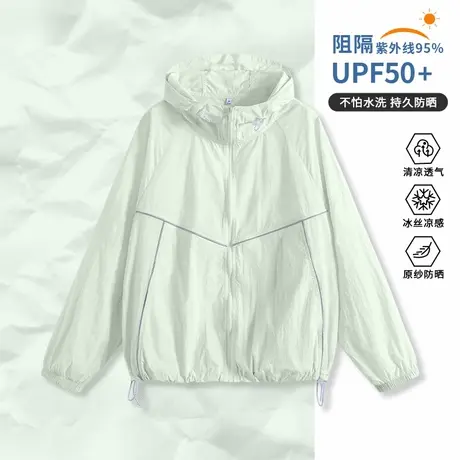 回力绿色冰丝防晒衣女款2025新款夏防紫外线防晒服薄款防晒罩衫Z4商品大图