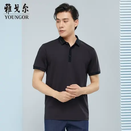 雅戈尔奥莱 商场同款男士短袖T恤新款官方正品商务休闲短袖POLO衫商品大图