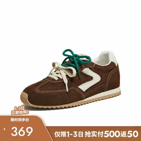 TATA他她德训鞋2025秋新款厚底阿甘鞋女透气休闲运动鞋子GXT02CM5商品大图
