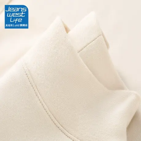 真维斯LIFE德绒半高领打底衫女新款2023爆款时尚洋气时髦长袖上衣图片