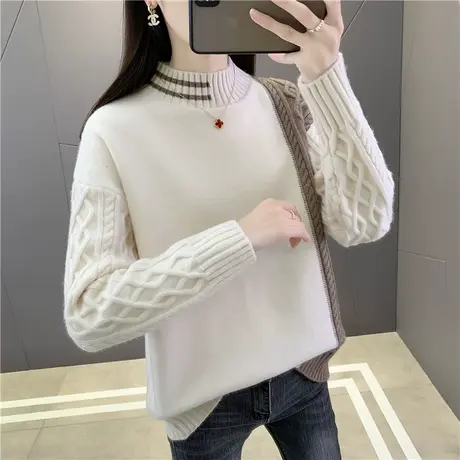 今年流行高领女士毛衣2023秋冬装新爆款时髦时尚洋气加厚打底衫女商品大图