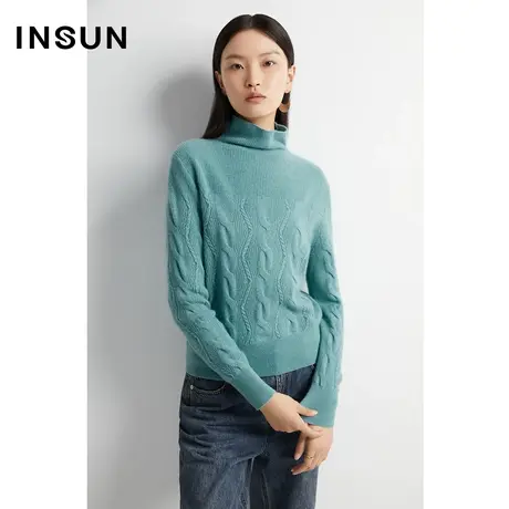INSUN恩裳线上专选冬季轻薄贴身百搭羊绒衫商品大图
