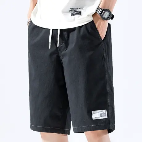 夏季薄款半截五分中裤子休闲短裤男士外穿潮牌2024新款大裤头夏裤商品大图