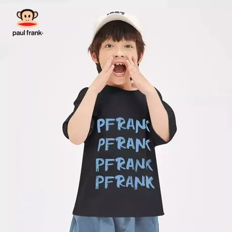 大嘴猴童装男童短袖t恤2023年夏季新品半袖中大儿童纯棉上衣体恤商品大图