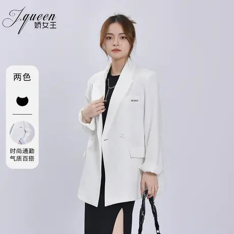 西装外套女2023秋季新款时尚百搭职场通勤小个子宽松休闲西服上衣商品大图
