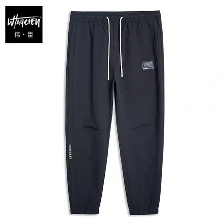 伟臣2023秋季新品大码男式休闲长裤胖子加肥加大宽松束脚休闲裤子商品大图