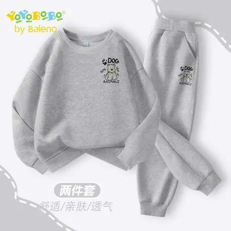 班尼路童装YBB系列儿童运动套装男孩秋季卫衣男童春秋款休闲上衣商品大图