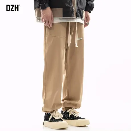 男士工装休闲裤男秋季垂感复古束脚裤子男款2023新款宽松纯棉长裤商品大图