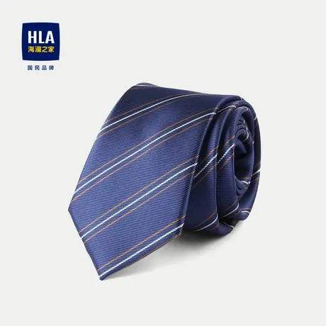 HLA/海澜之家撞色斜纹领带2023质感有型经典商务领带男图片