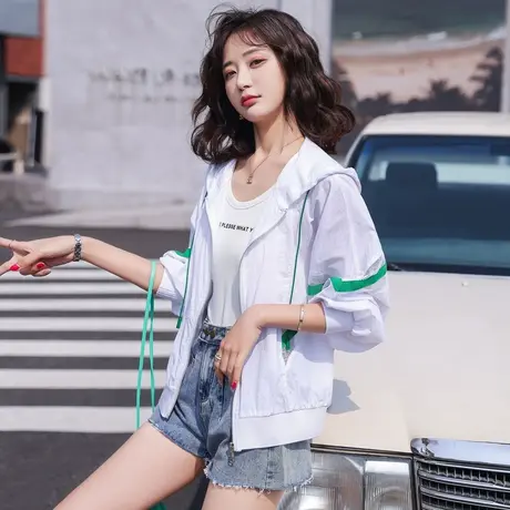 时尚轻薄遮阳上衣外套图片