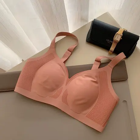 奥维丝丽文胸2024新款爆款内衣女薄款上托无钢圈收副乳兔耳朵文胸商品大图