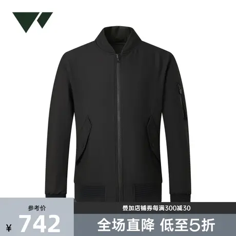 七匹狼双面穿绗线棉服2023秋冬新款商务休闲百搭户外运动男士外套商品大图