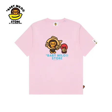 BABY MILO STORE春夏可爱卡通图案印花短袖T恤0414XXK图片