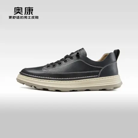 Aokang奥康2024秋季新款时尚休闲鞋男舒适一脚蹬百搭活力板鞋商品大图
