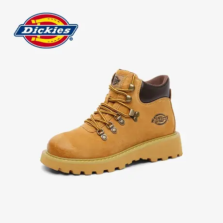 Dickies马丁靴女2024冬季新款短靴女防滑软底大黄靴户外登山鞋女商品大图
