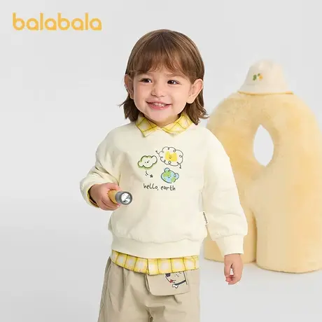 巴拉巴拉女童长袖卫衣秋季独特漂亮儿童洋气男宝宝超好看上衣3岁图片