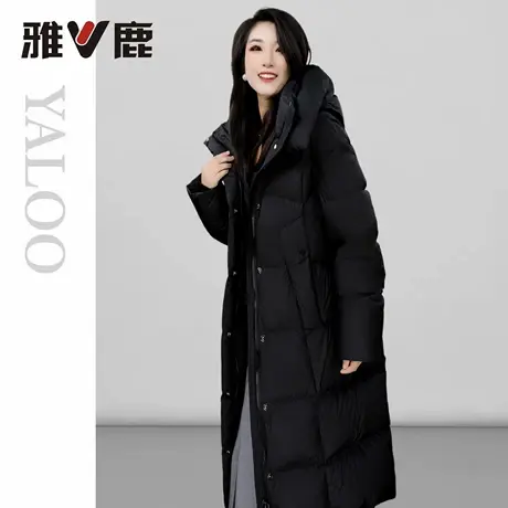 雅鹿官方情侣同款羽绒服2025冬季新款中长加厚防寒保暖大码外套商品大图