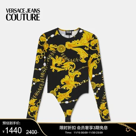 【甄选折扣】VERSACE JEANS COUTURE 女士 长袖连身衣商品大图