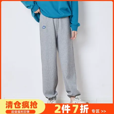 唐狮2020春夏新款女休闲裤抽绳卫裤束脚显高显瘦宽松韩版裤子潮DY图片