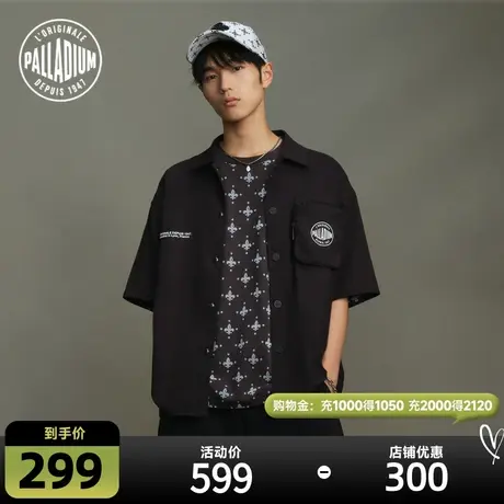 PALLADIUM帕拉丁衫衣宽松时尚潮流印花休闲短袖衬衫108154商品大图
