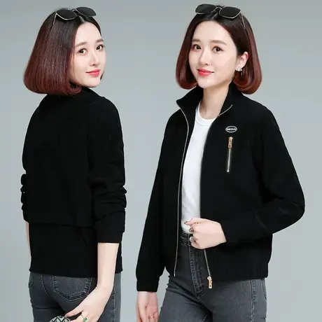恋上17号外套女春秋款2023新款中年妈妈休闲洋气短款女士夹克上衣图片
