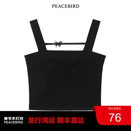 太平鸟时尚2022年春季新款蝴蝶装饰线背心A2EFC2121图片