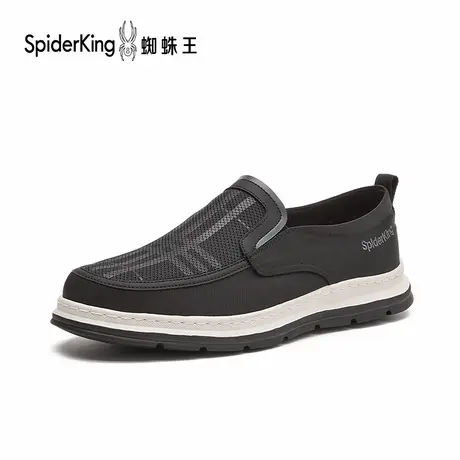 蜘蛛王布鞋男士软底鞋2026年新款春夏季轻便鞋子一脚蹬休闲爸爸鞋商品大图