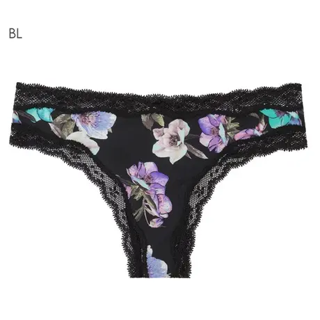 爱美菲露T字裤高弹力细带 短裤女低腰性感蕾丝 T字裤女士简约日系商品大图