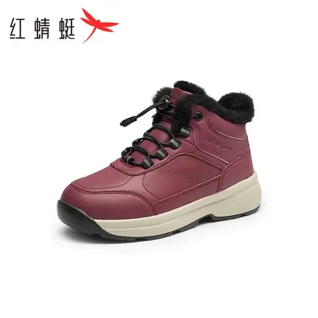 红蜻蜓妈妈棉鞋2023冬季新款加绒保暖中老年运动健步鞋防滑老人鞋商品大图